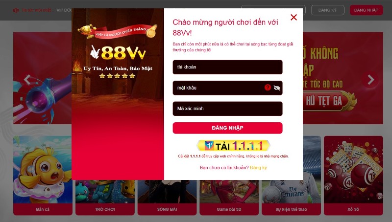 Đăng nhập 88VV: 4 bước truy cập siêu tốc trong 1 phút 1 Đăng nhập 88VV